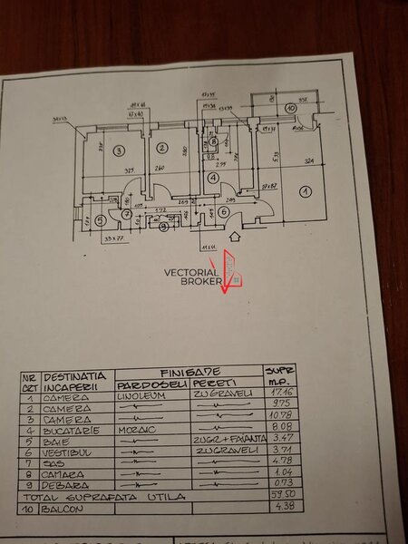 Iancului 3 camere decomandat, centrala proprie